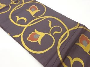 花唐草模様織出し名古屋帯